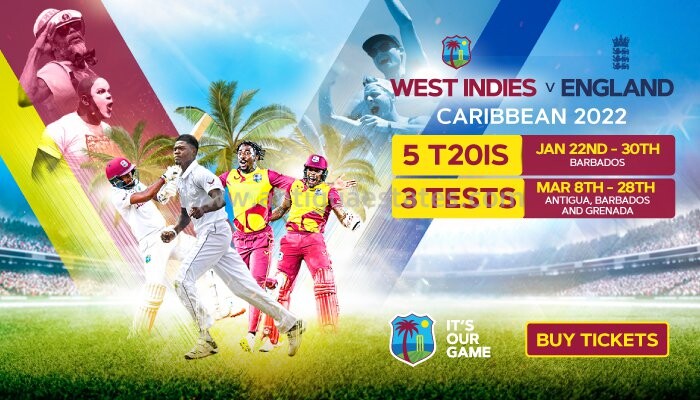 West Indies VS England March 2022 - 2